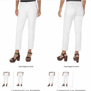 NWT Marley Girlfriend Cuffed Stretch Bull Denim Jeans Size 16/33 Inseam 27"